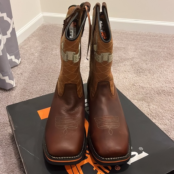 Timberland Pro AG Boss Independence Pull On Boots Live Free Or Die WIDE Mens 8 main image 7